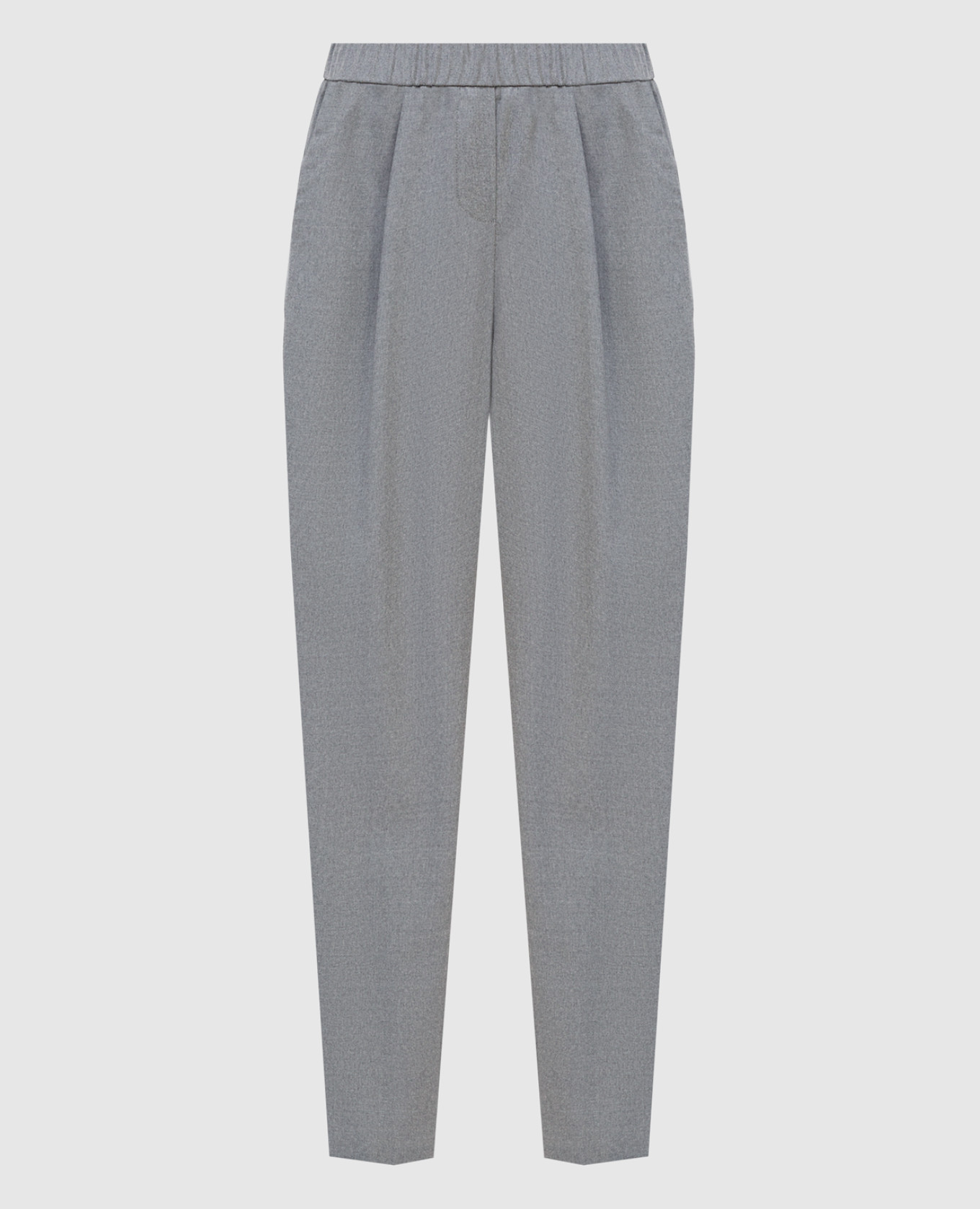 

Серые брюки из шерсти, Серый, Повседневные брюки casual