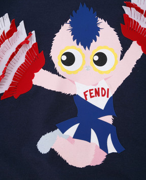Fendi Детский темно-синий свитшот JFH0441012