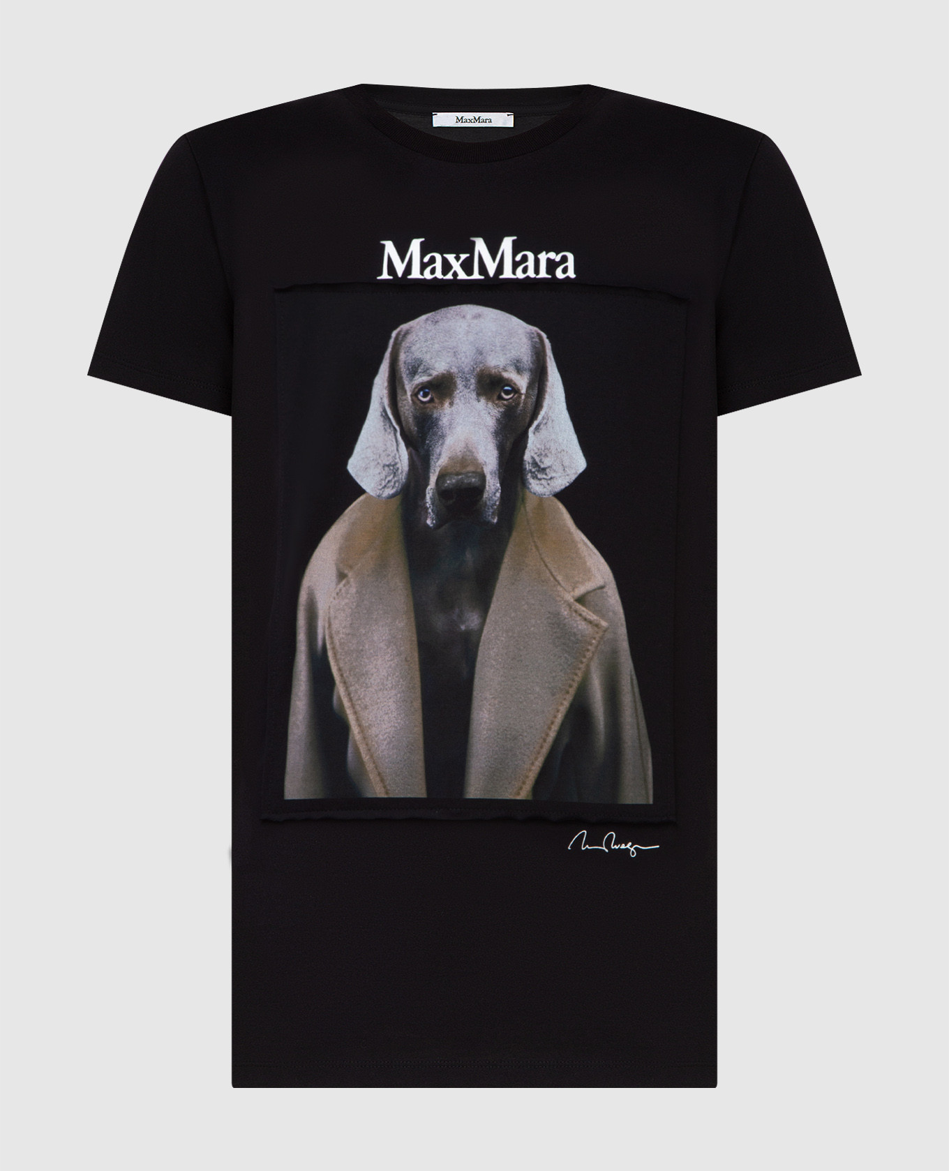 

Черная футболка с принтом Dog Star Max Mara, Черный, Футболки