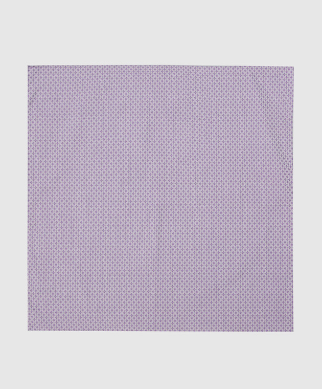 Stefano Ricci Children's lilac jacquard handmade patterned scarf YFZ25COK1801