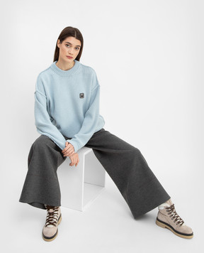 Roksanda Серые палаццо из шерсти AW21P2351