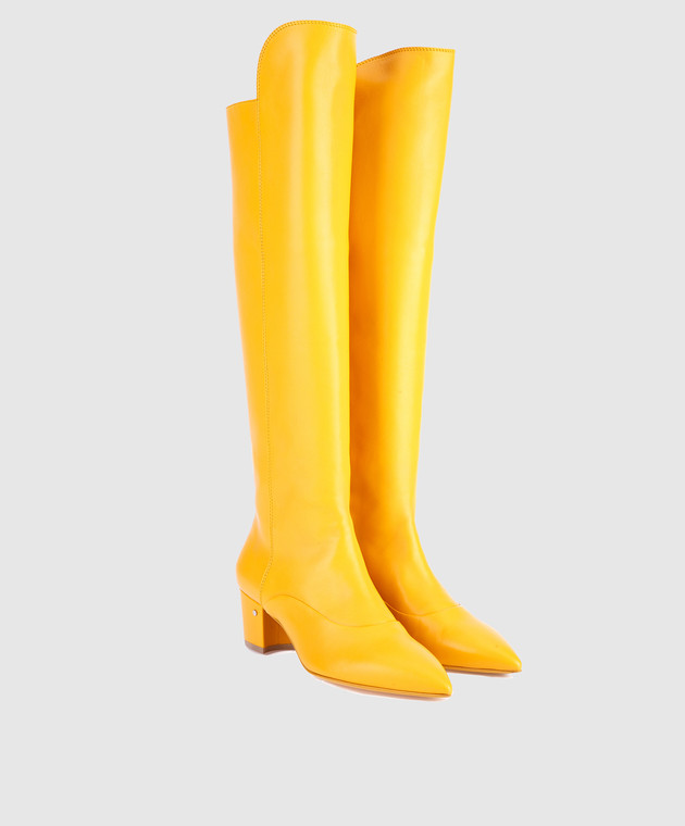 Laurence Dacade Жовті шкіряні чоботи SANDRINE зображення 2