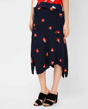 Victoria Beckham Темно-синя спідниця SKMID3301D