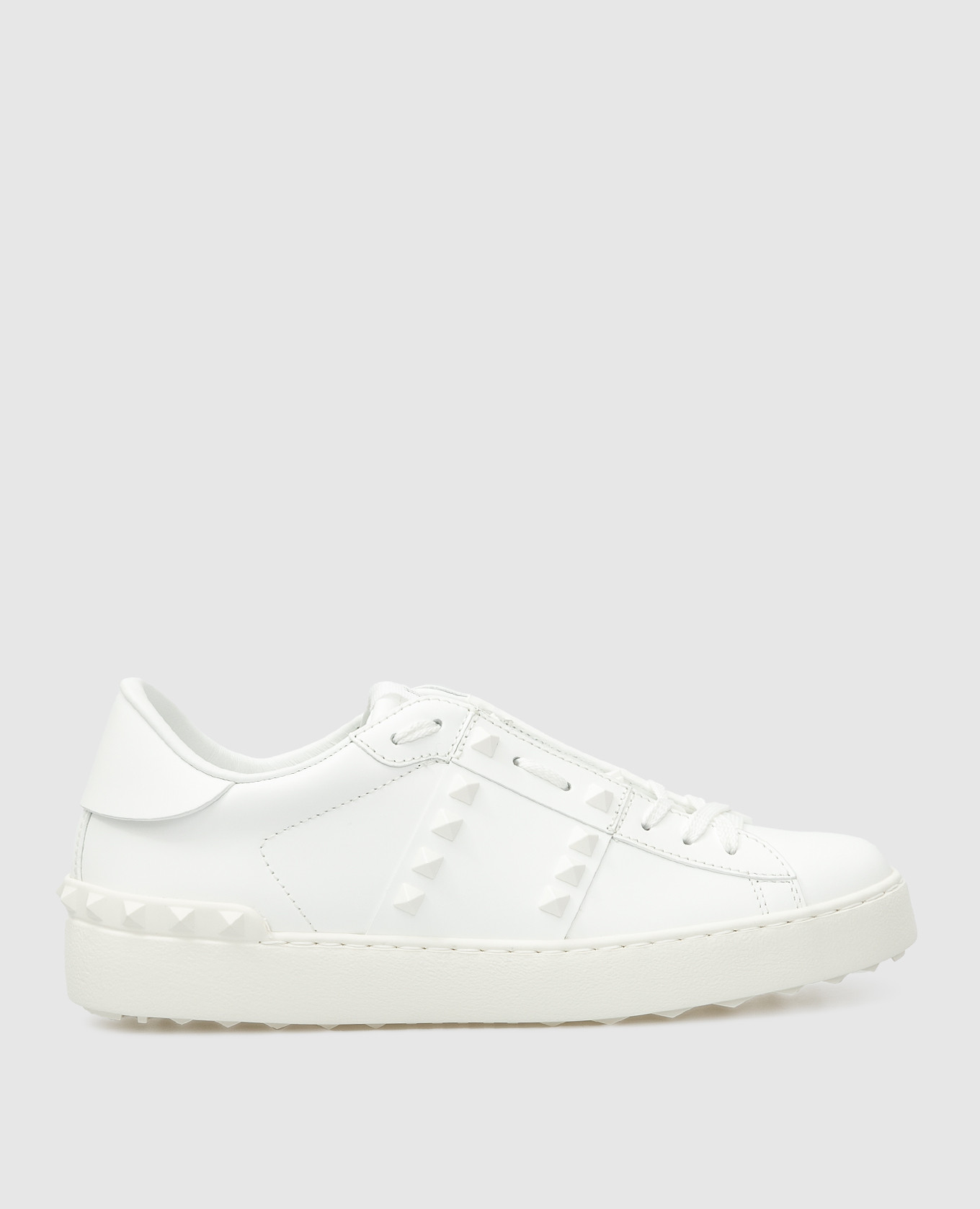 

Белые кожаные кроссовки "Rockstud Untitled" Valentino, Белый, Кроссовки
