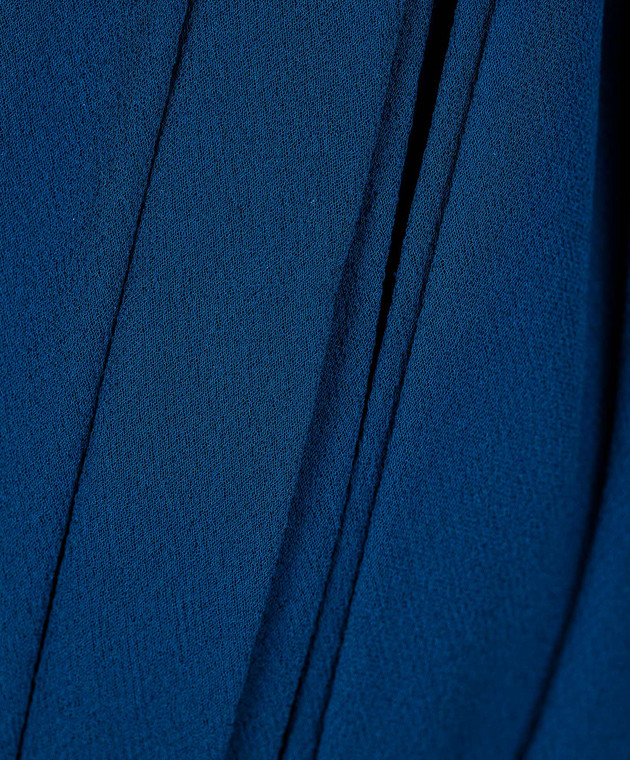 Jenny Packham Темно-синя сукня з шовку зі шлейфом ZD141L зображення 5