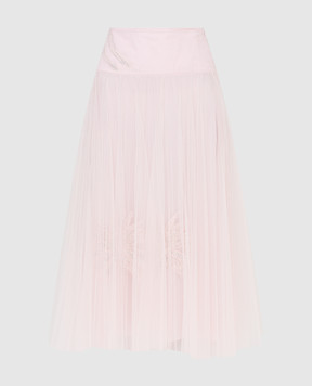 Ermanno Scervino Розовая юбка с кристаллами D362O717TTJ