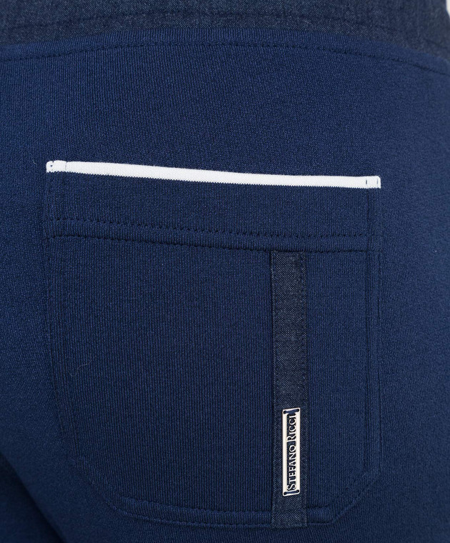 Stefano Ricci Темно-синие спортивные брюки K616190PDPF20116 изображение 5