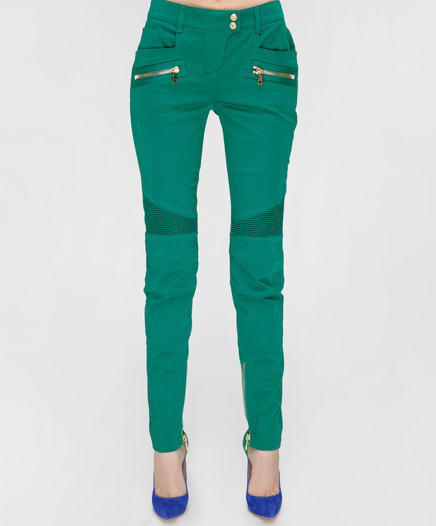 Balmain Зелені штани 5356347N зображення 4