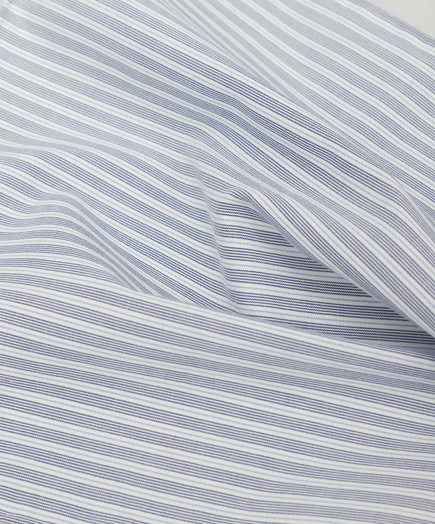 Stefano Ricci Children's blue striped scarf YFZ25COLJ1705 image 2