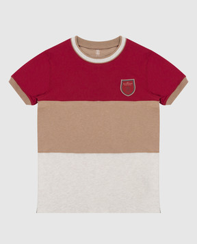 Brunello Cucinelli Дитяча футболка в смужку BE857T123C