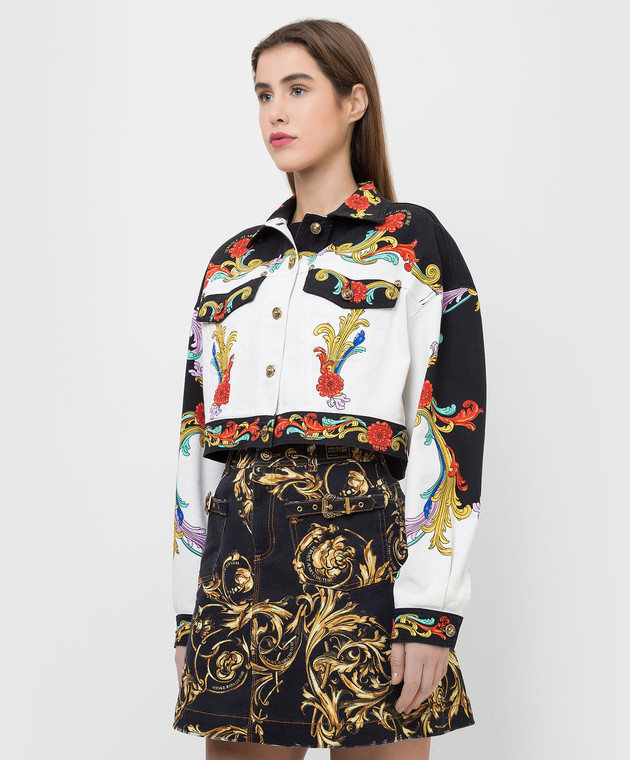 Versace Garland-print Cropped Top