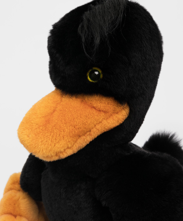 Real Furs House Дитяча чорна іграшка качка MOD69GR зображення 4