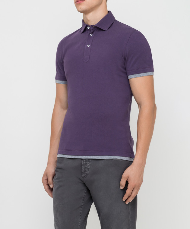 Brunello Cucinelli Фіолетове поло M0T633966 зображення 3