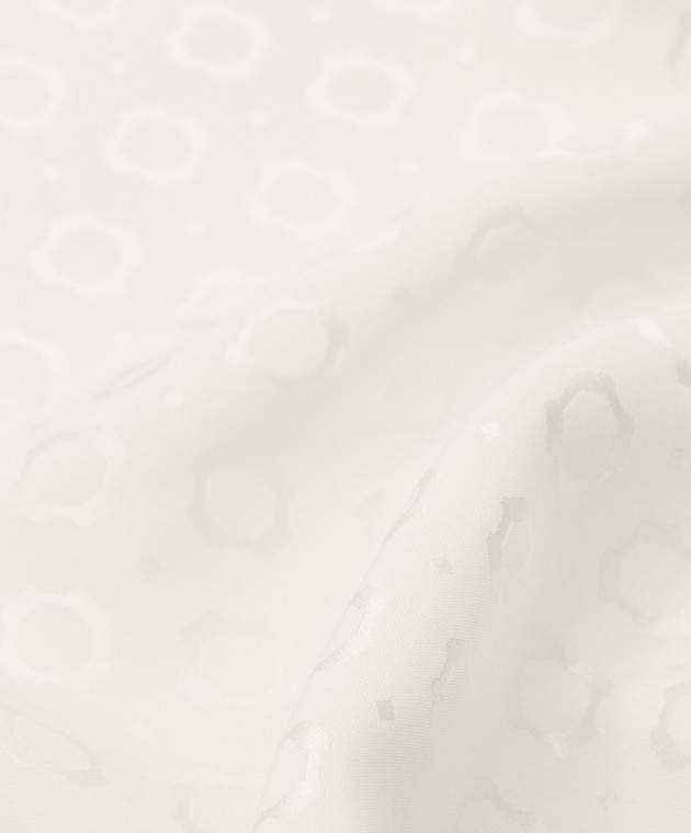 Stefano Ricci Детский белый шелковый платок в узор YFZ25O800 изображение 2
