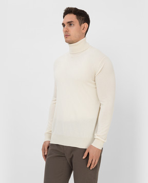 Loro Piana Светло-бежевый гольф из кашемира FAB7516