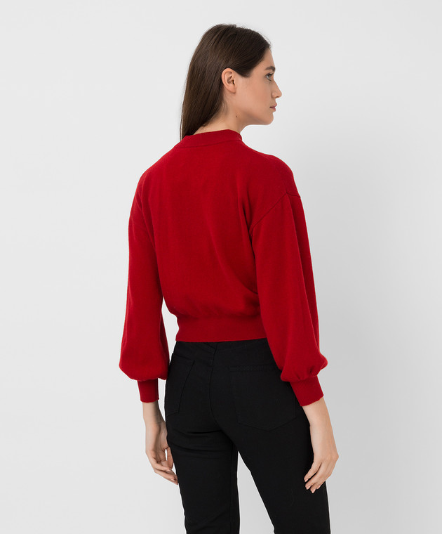 Allude Red wool and cashmere jumper 21517632 image 4