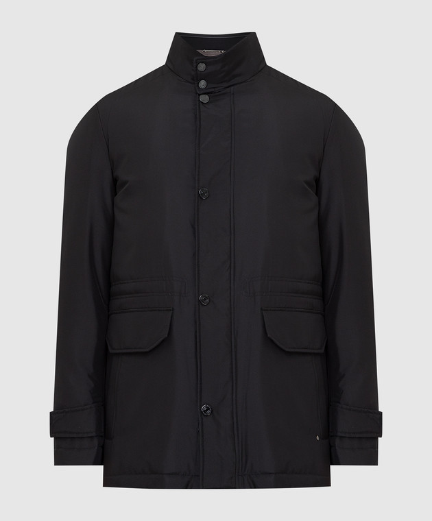 Stefano Ricci Черная шелковая куртка M7J1400160SETEC1