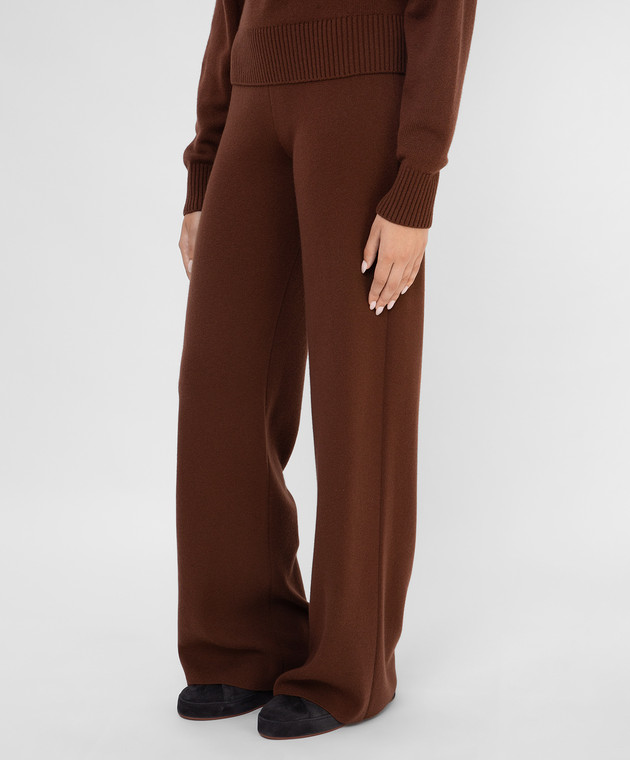 Loro Piana Темно-коричневі брюки з кашеміру FAL7040 зображення 3