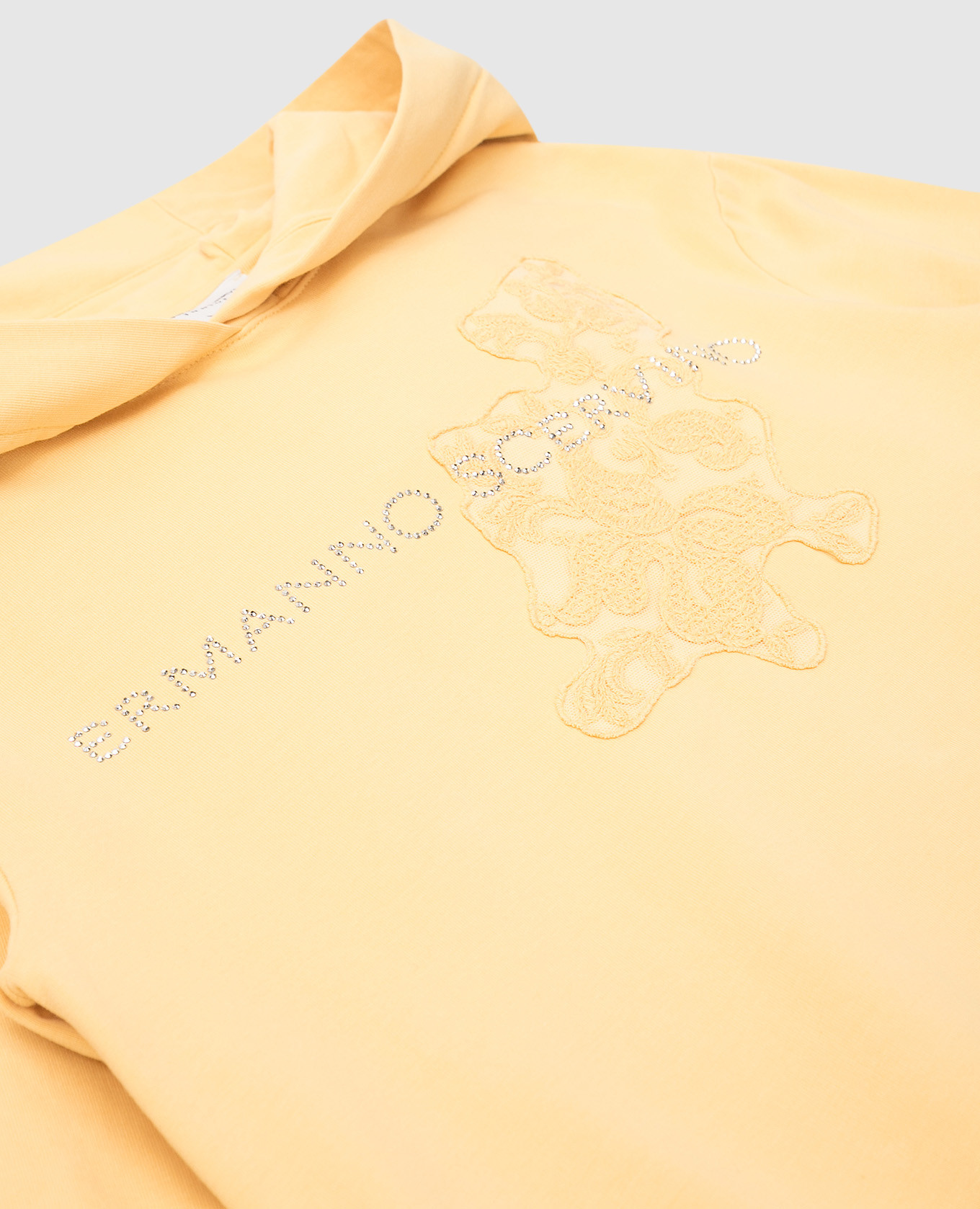 Ermanno Scervino Детское худи с логотипом и кружевом ESFFE015FE147XXSS изображение 3