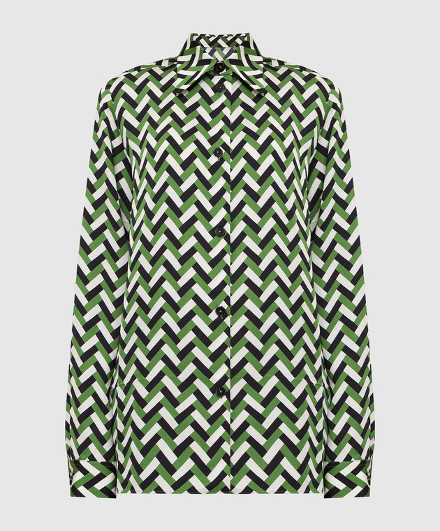 Jil Sander Рубашка в геометрический принт JSWT606506WT381330