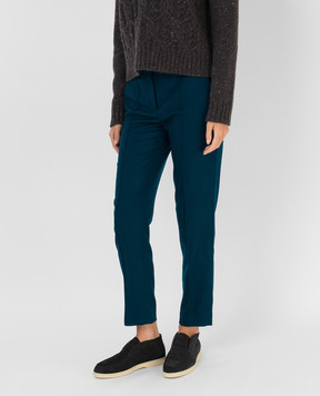 Loro Piana Зеленые брюки из кашемира FAI8499