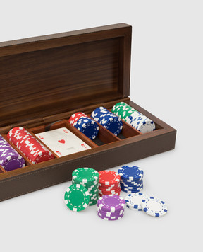 Giobagnara Темно-синій набір для гри в покер VG040