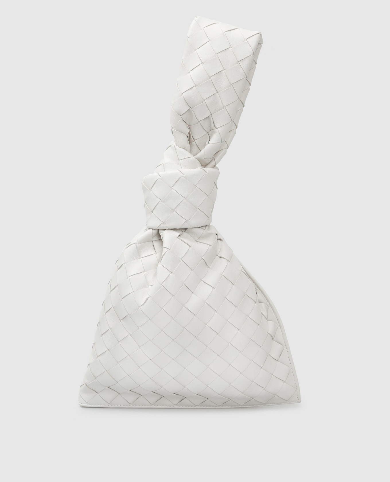

Белая кожаная сумка "Mini Twist" Bottega Veneta, Белый, Сумки