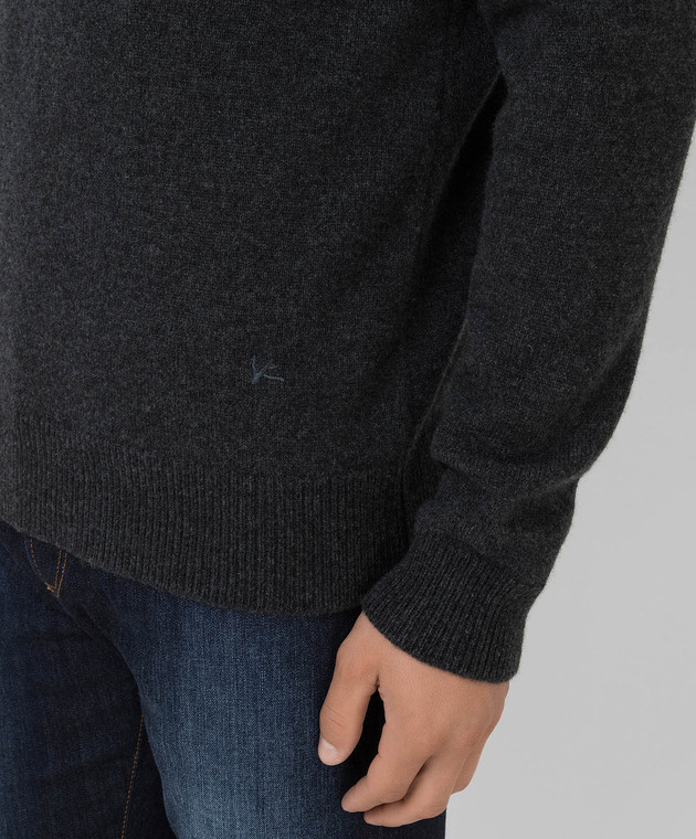ISAIA Темно-серый свитер из шерсти MG7966Y0330 изображение 5