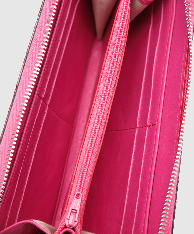 Bochicchio Рожевий шкіряний гаманець PYTHONHANDBAG зображення 4