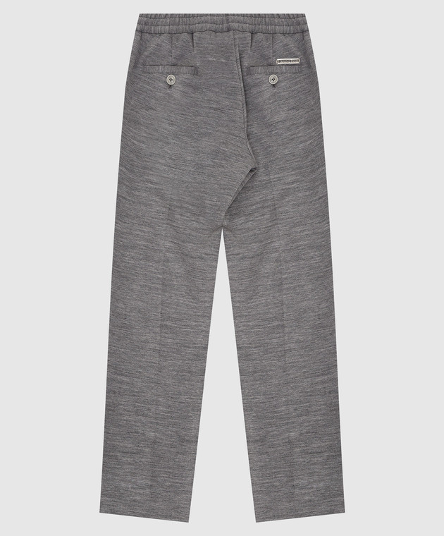 Stefano Ricci Children's gray wool trousers Y1T90ASP03W0001D image 2