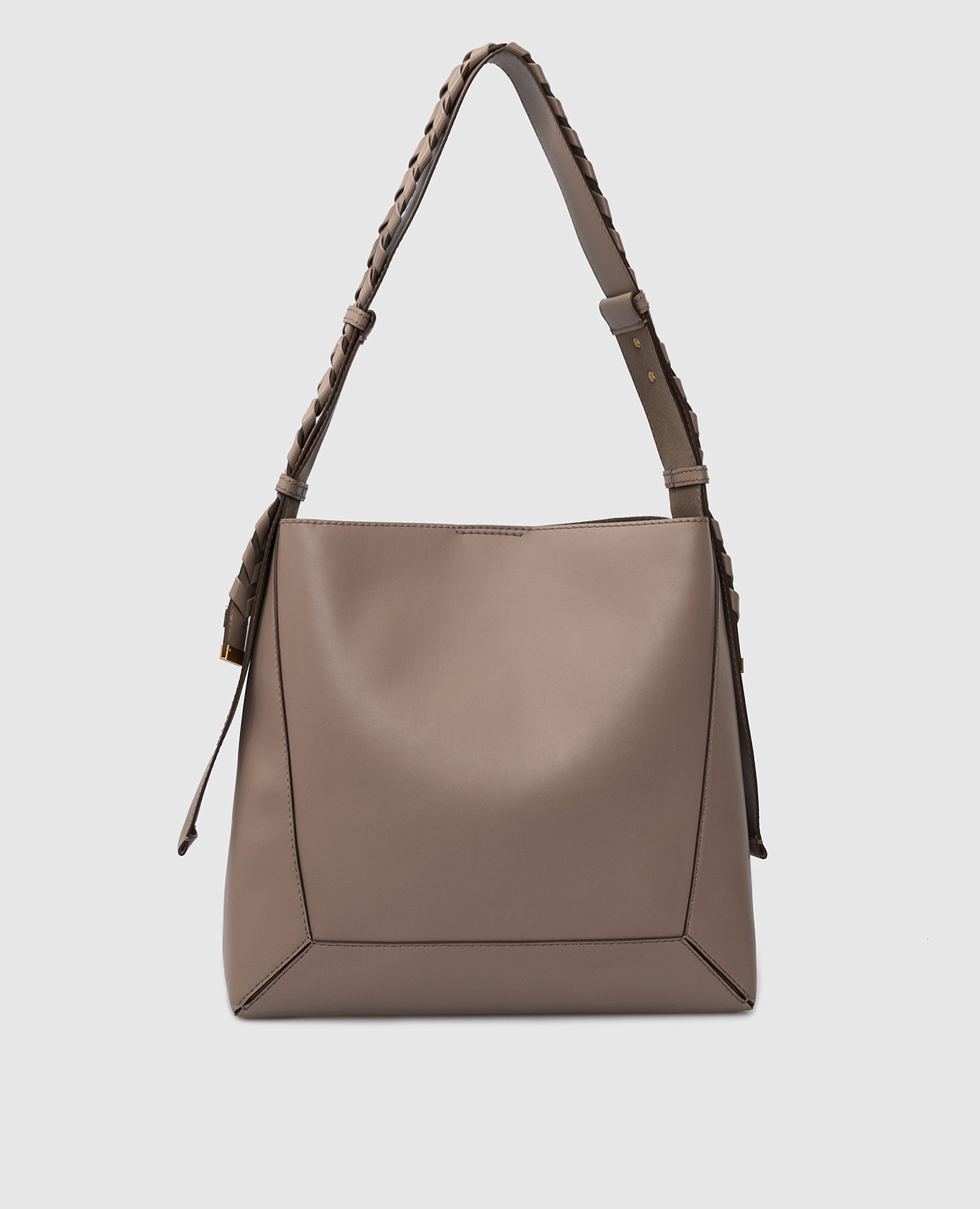 

Темно-бежевая сумка-хобо, Тёмно-бежевый, Сумки на плечо