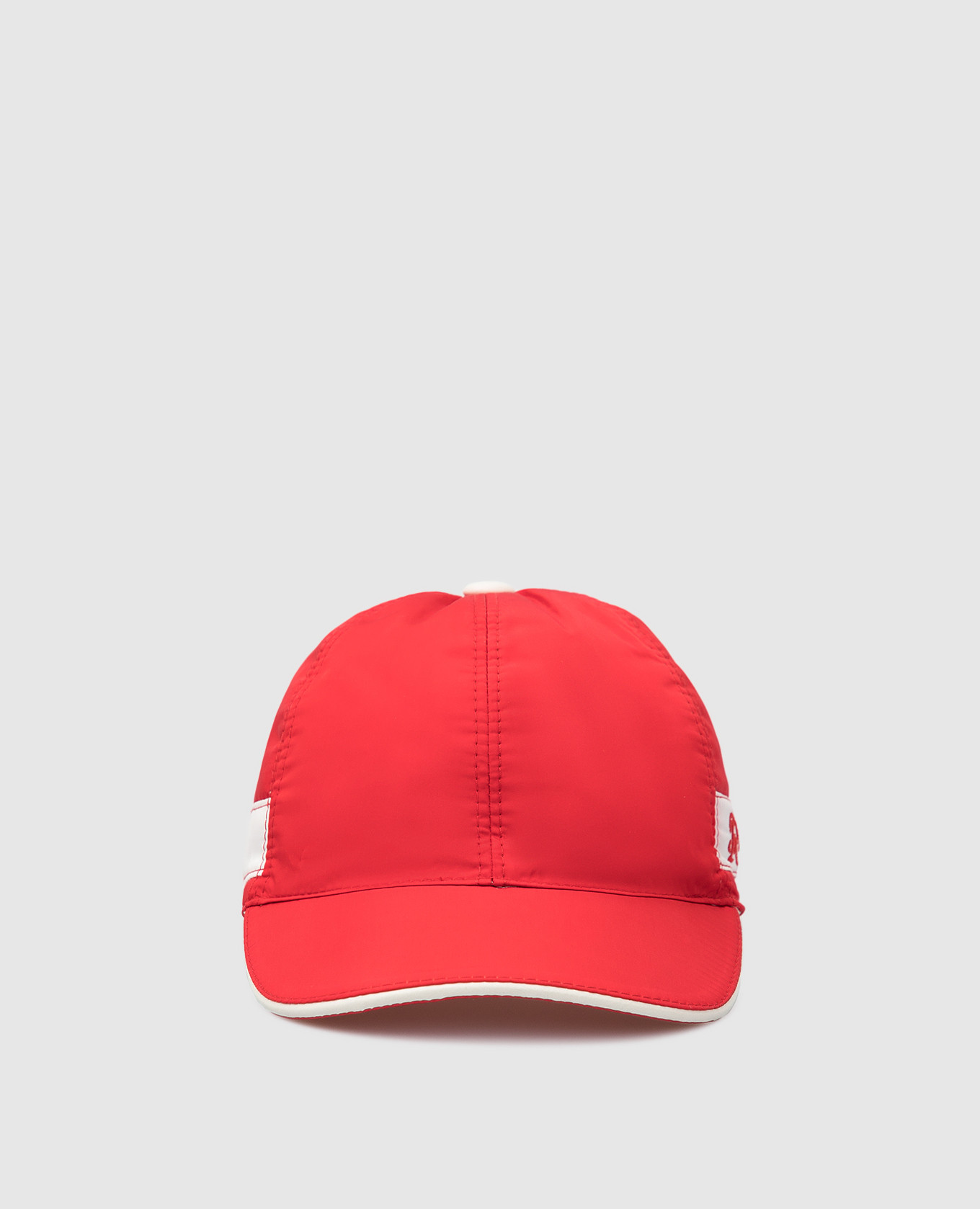 Детская красная кепка с логотипом