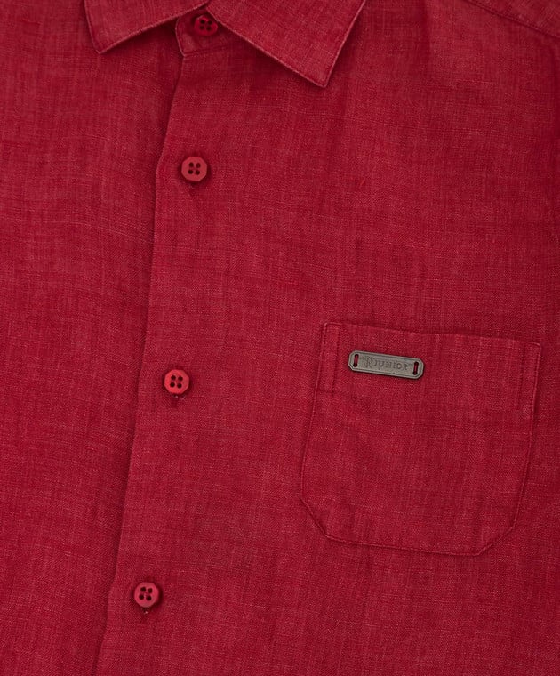 Stefano Ricci Детская красная льняная рубашка YC003550L1677 изображение 3