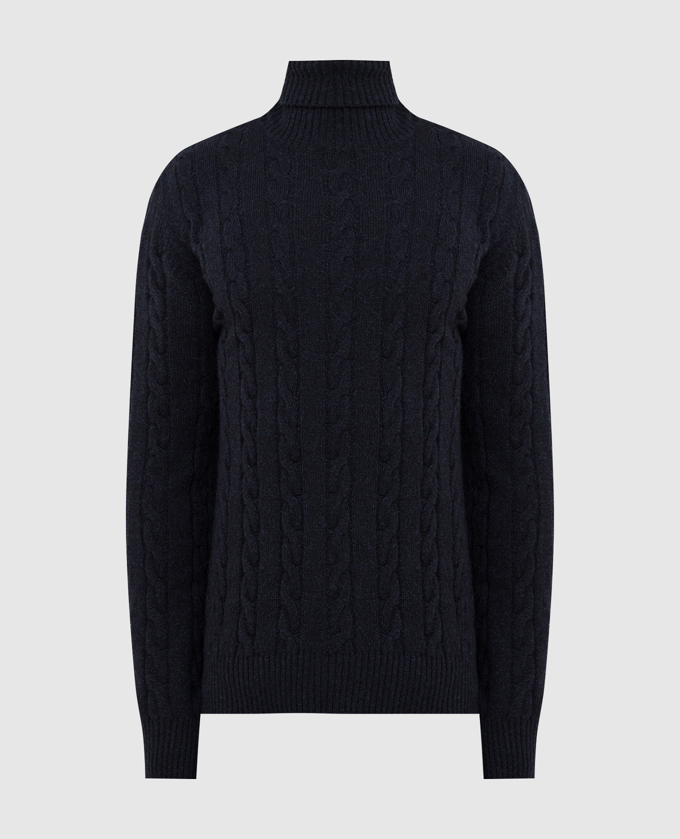 

Темно-синий свитер из шерсти мериноса в узор, Тёмно-синий, Свитера