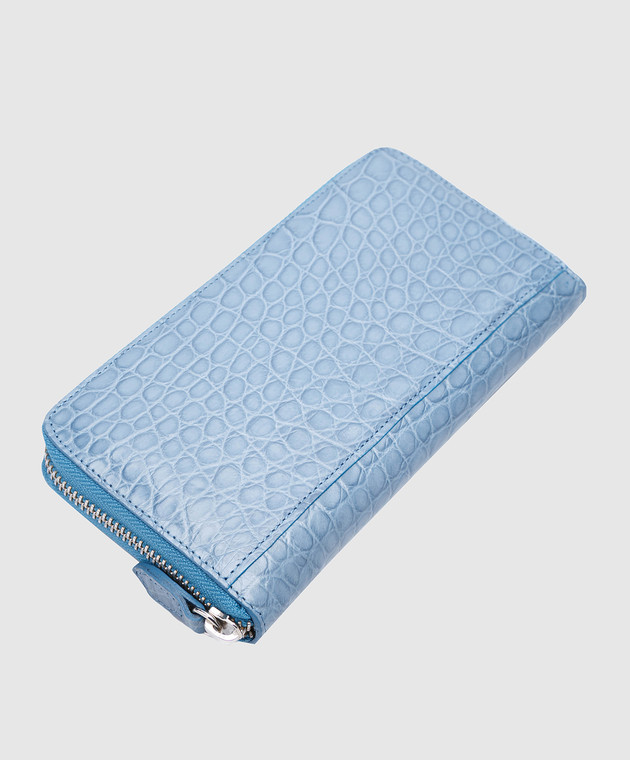 Bochicchio Блакитний шкіряний гаманець PYTHONHANDBAG зображення 3