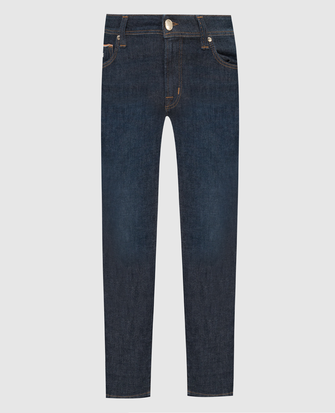 Tramarossa Темно-синие джинсы-слим Leonardo LEONARDOSD505