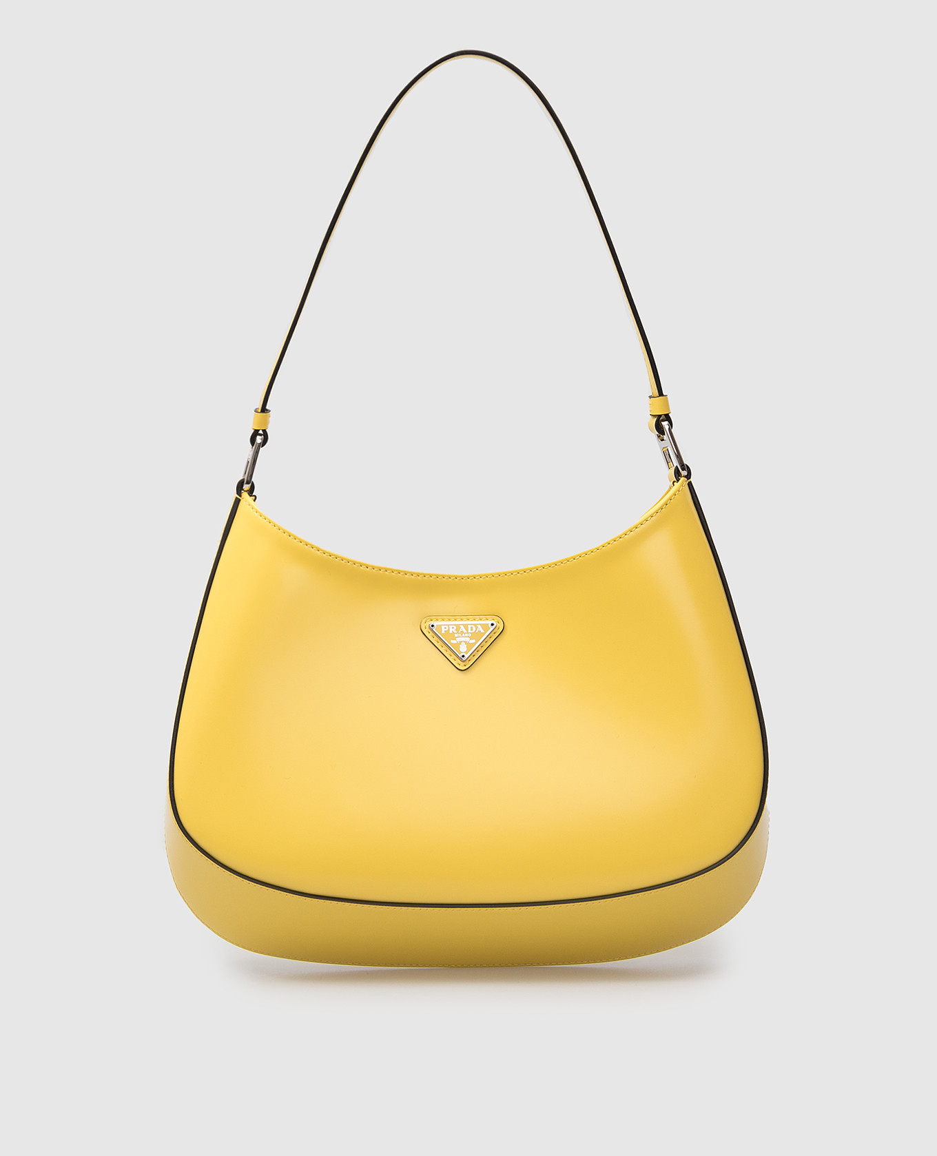 Желтая кожаная сумка Cleo