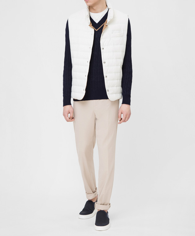 Brunello Cucinelli Синий пуловер M2L79002 изображение 2