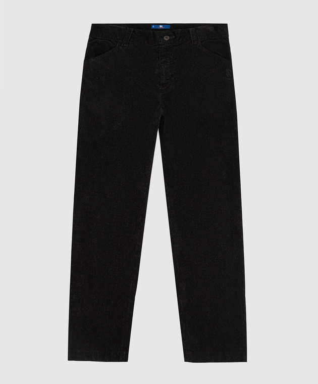 Stefano Ricci Дитячі темно-сірі вельветові брюки YAT6400060SG0001