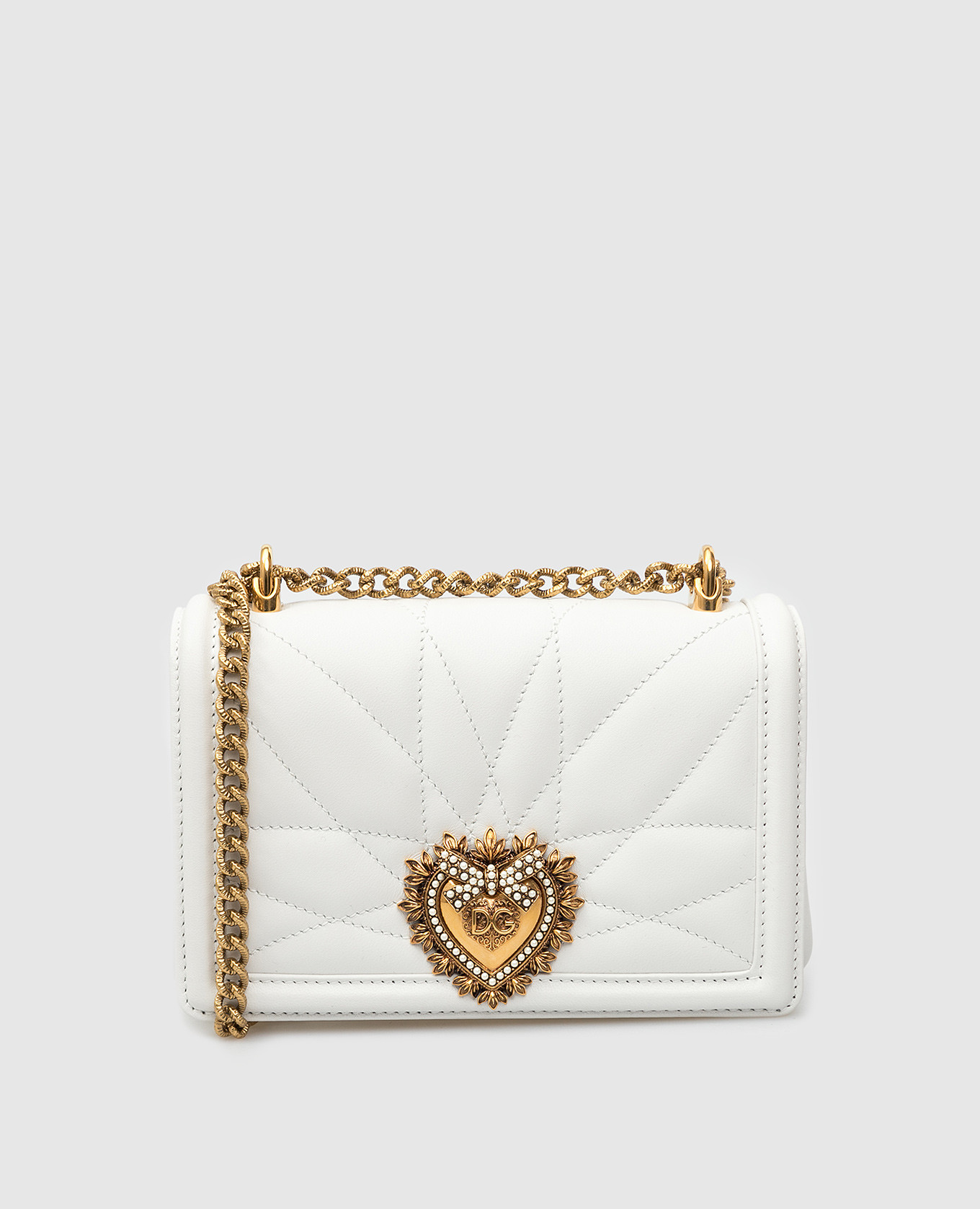 

Кожаная сумка Devotion Dolce&Gabbana, Белый, Сумки