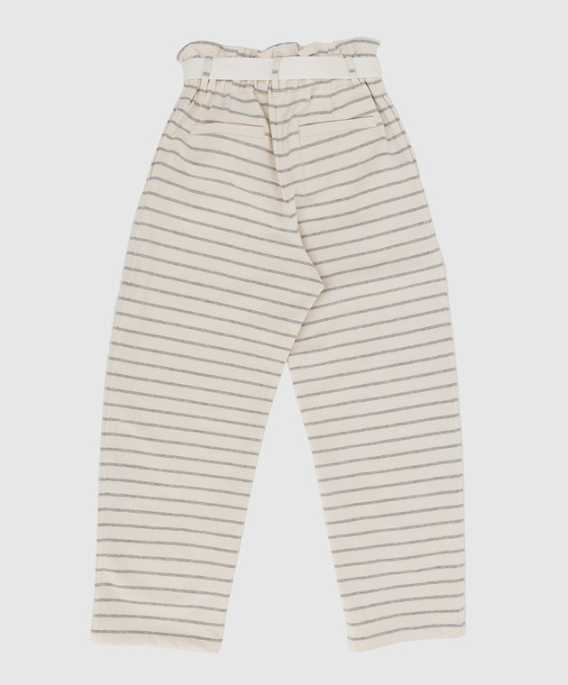 Brunello Cucinelli Детские белые джинсы B0H43P408C изображение 2
