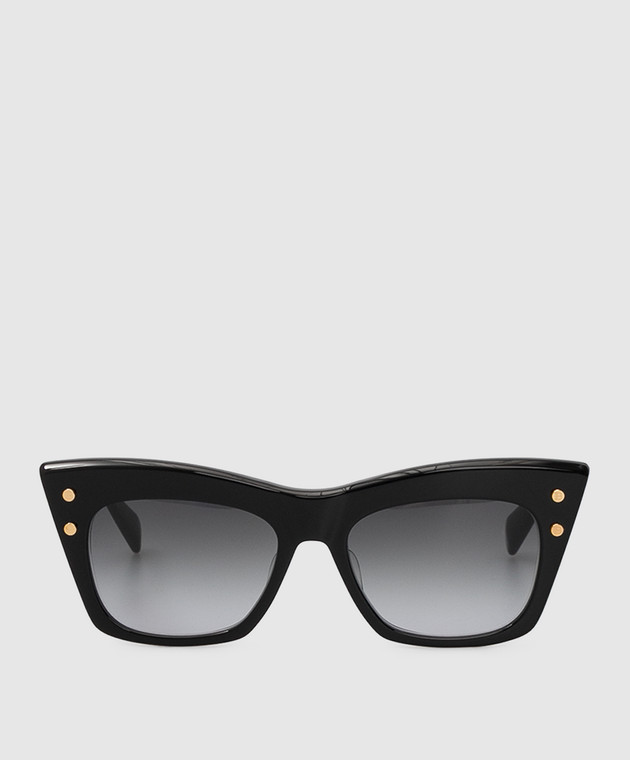 Balmain Черные солнцезащитные очки BPS101A55