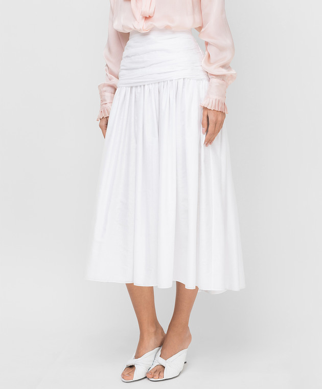 ALEXANDRE VAUTHIER Белая юбка 211SK1403 изображение 3