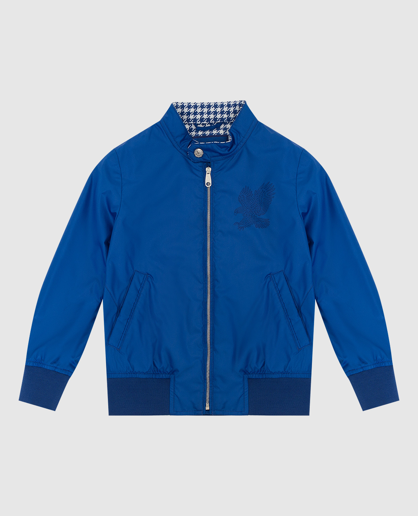 Children's blue jacket with emblem