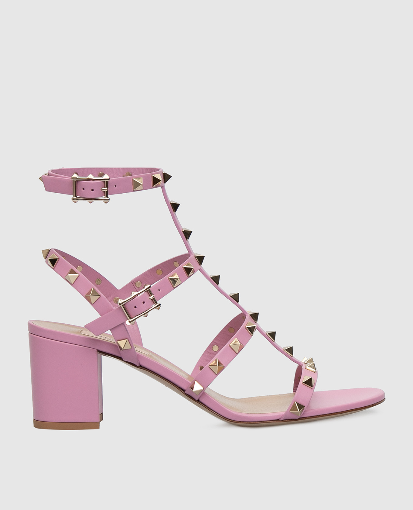 

Кожаные босоножки Valentino, Сиреневый, Босоножки