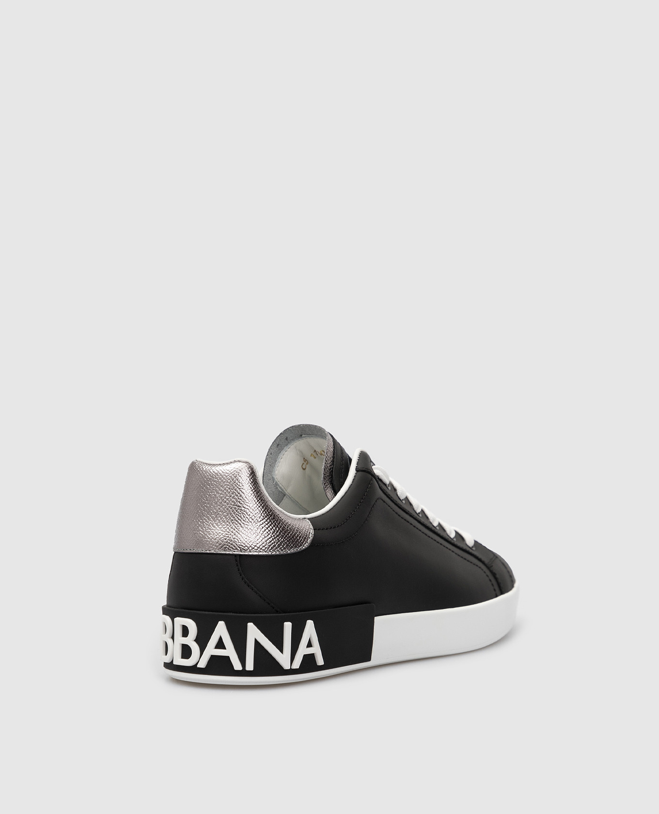 Shop Dolce \u0026 Gabbana Leather Logo Metallic Sneakers (CS1760AH527 8B979) by  carciofi_buyer | BUYMA