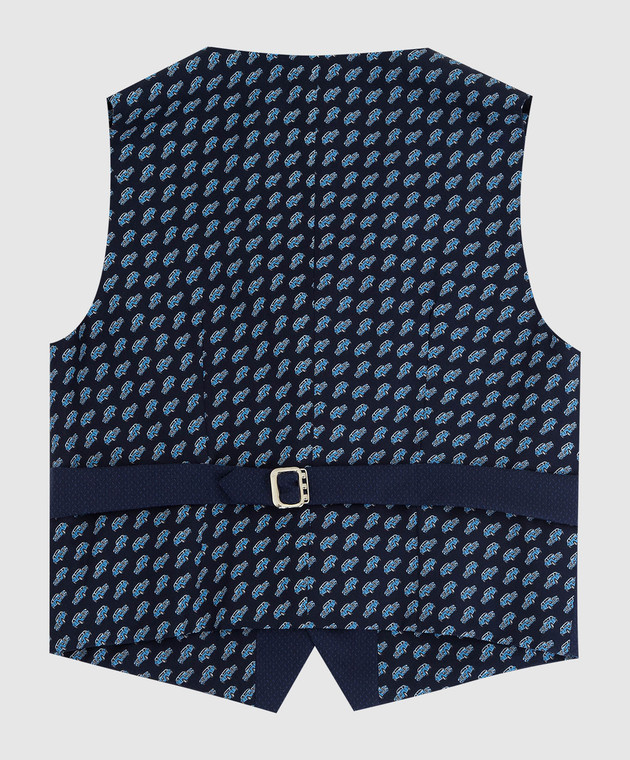 Stefano Ricci Patterned wool vest for children Y1E0100000W904 image 2