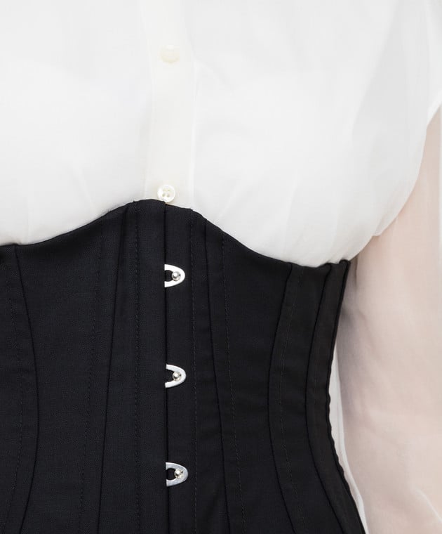 Dolce&Gabbana Черный корсет из шерсти FB306AFU21B изображение 5