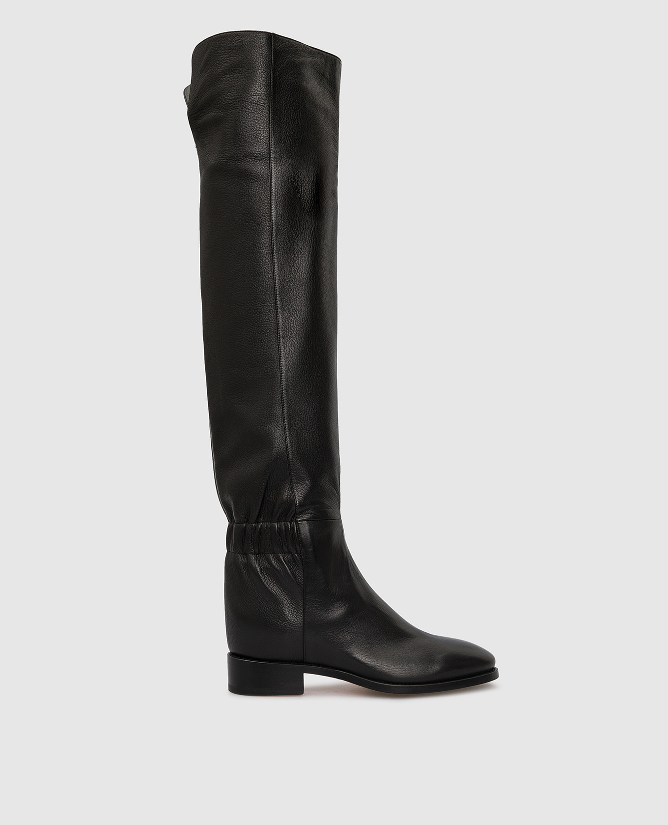 

Черные кожаные сапоги Santoni, Черный, Сапоги