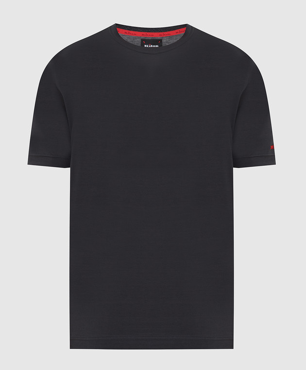 Kiton Темно-серая футболка UK1165W21